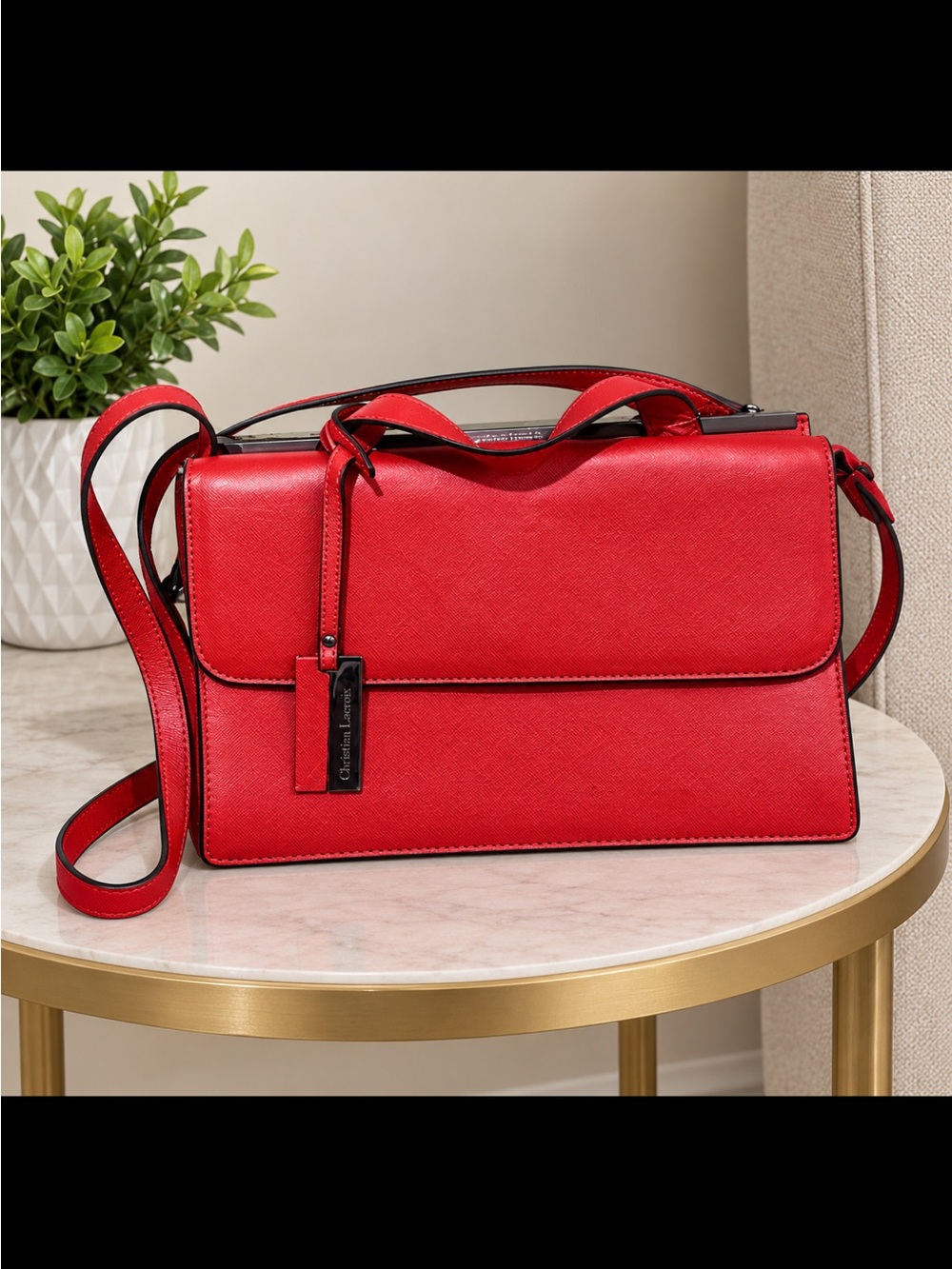 NWT Christian Lacroix paris, color red.